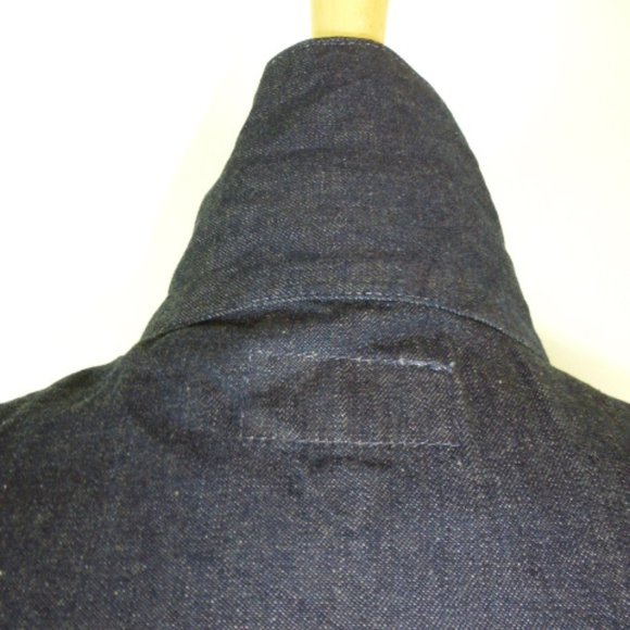 RALPH LAUREN DOUBLE RL RRL blue INDIGO Denim JAPAN Pollack barn coat XL NWT - Picture 6 of 8